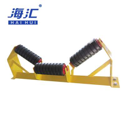 Perfect price belt conveyor steel carrying idler roller set for conveyor belt system